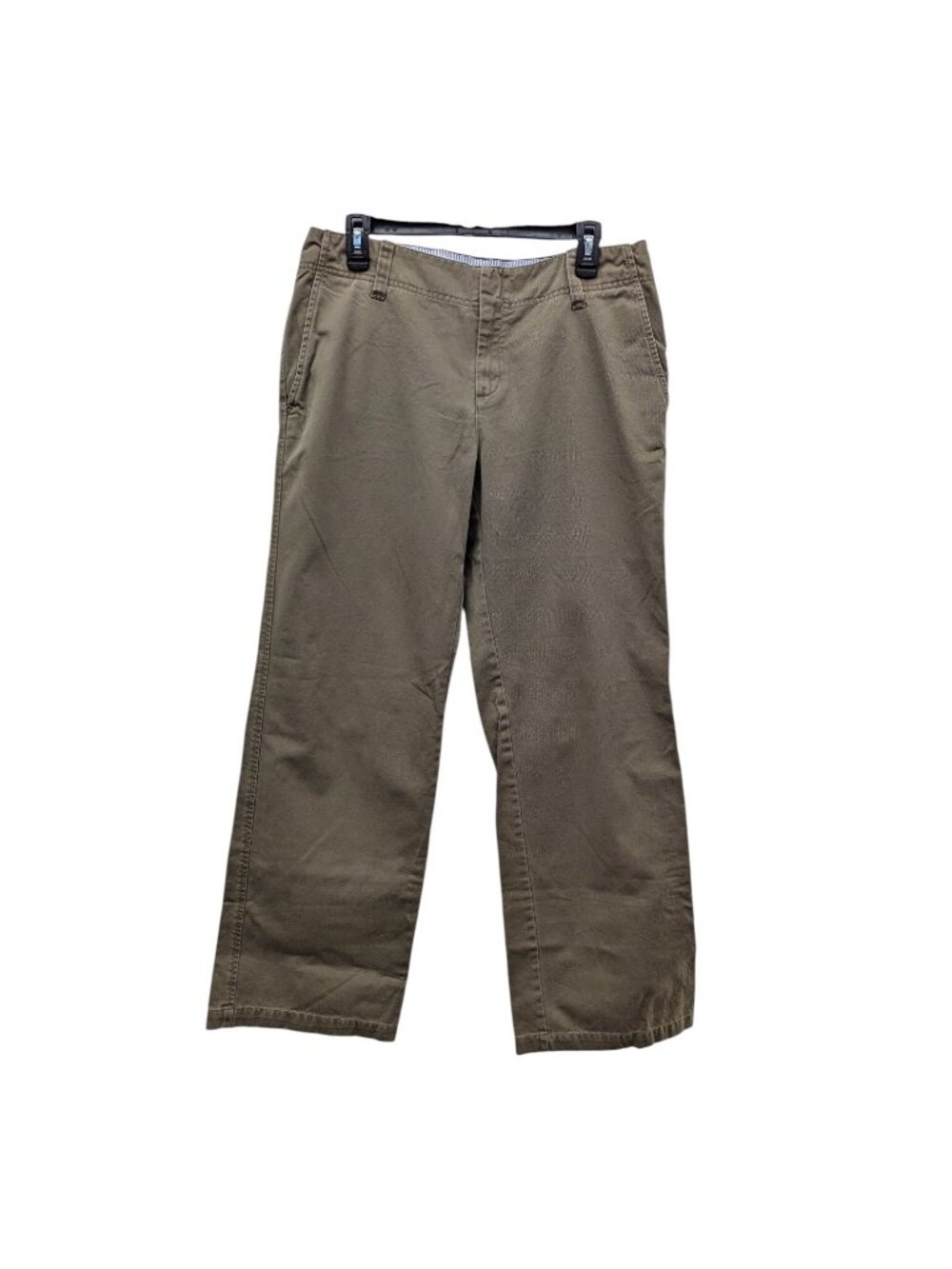 Tommy Hilfiger Relaxed Fit Straight Fit Chino Pants Khaki Beige Cotton Size 10